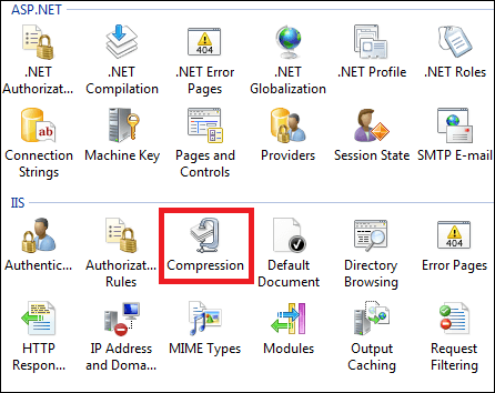 IIS Compression 选项